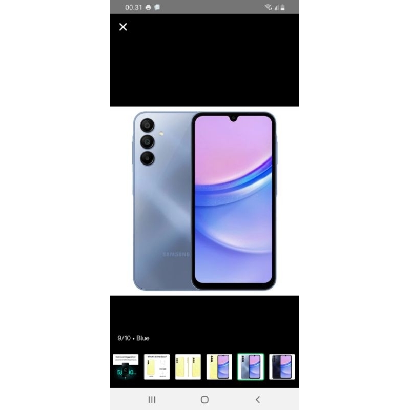 Samsung A15 4G 8/256gb resmi