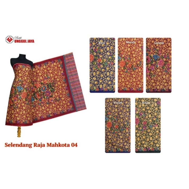 Selendang Batik Raja Mahkota ORI UNGGUL JAYA