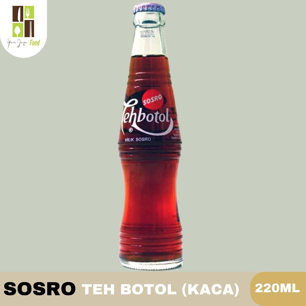 

Teh Botol Sosro / Teh Sosro Original / Botol Kaca / Beling / 220ML 1PCS