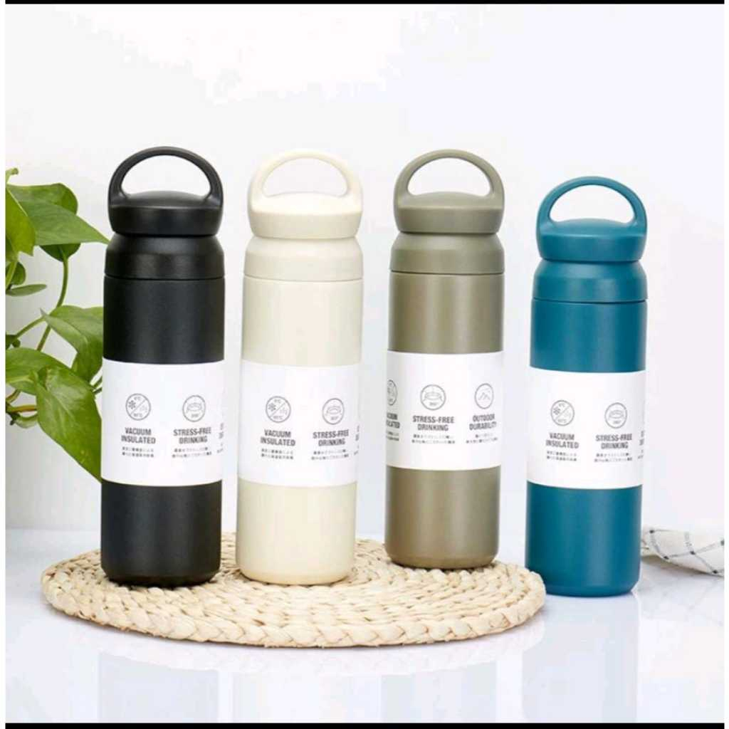 TERMOS JAPAN HOOK TRAVEL BARU  TERMOS STAINLESS STEEL 500ML/TAHAN AIR PANAS/AIR DINGIN/ ES/