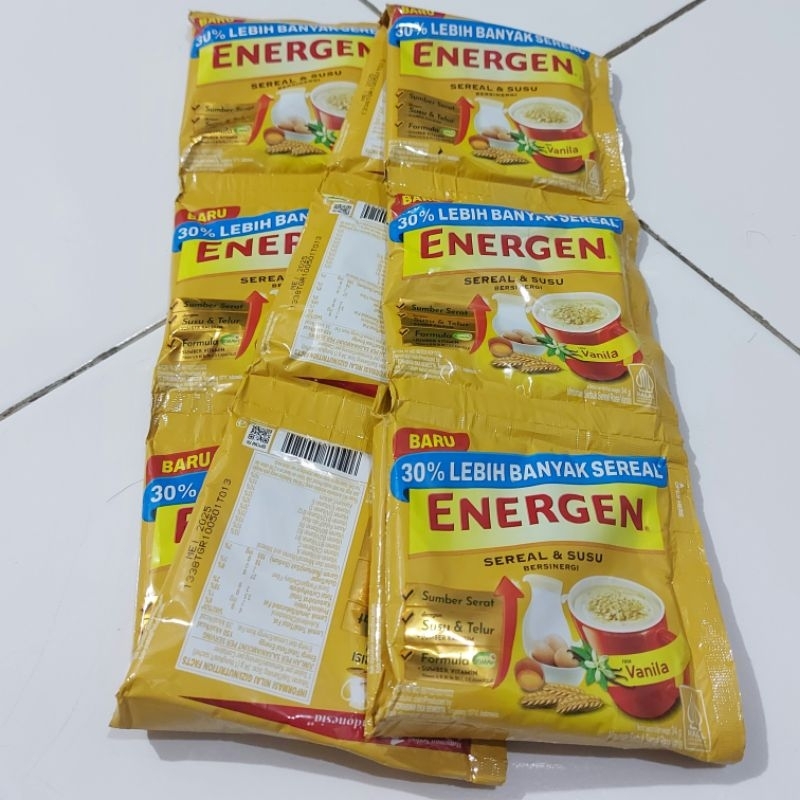 

Energen Sereal & Susu Rasa Vanila 1 Renceng 10 sachet @32gr