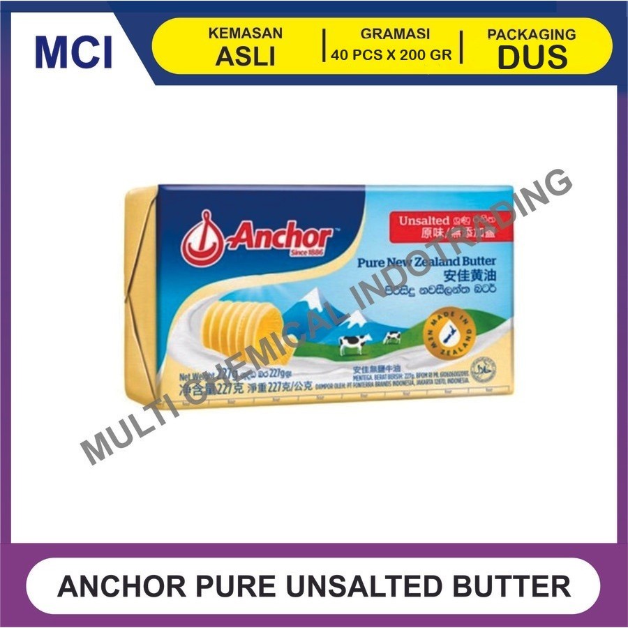 

ANCHOR PATS UNSALTED BUTTER 200 GR - 1 DUS 40 PCS