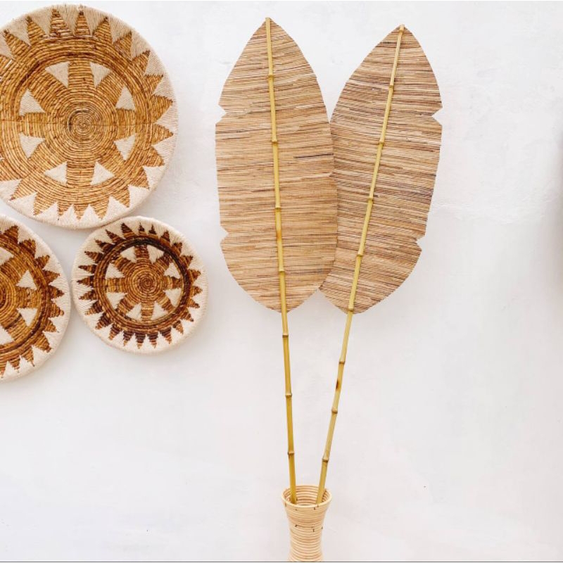 Daun Pisang Kering / Dekorasi Natural Daun Pisang Kering / Hiasan Dekorasi Natural / Properti Foto S