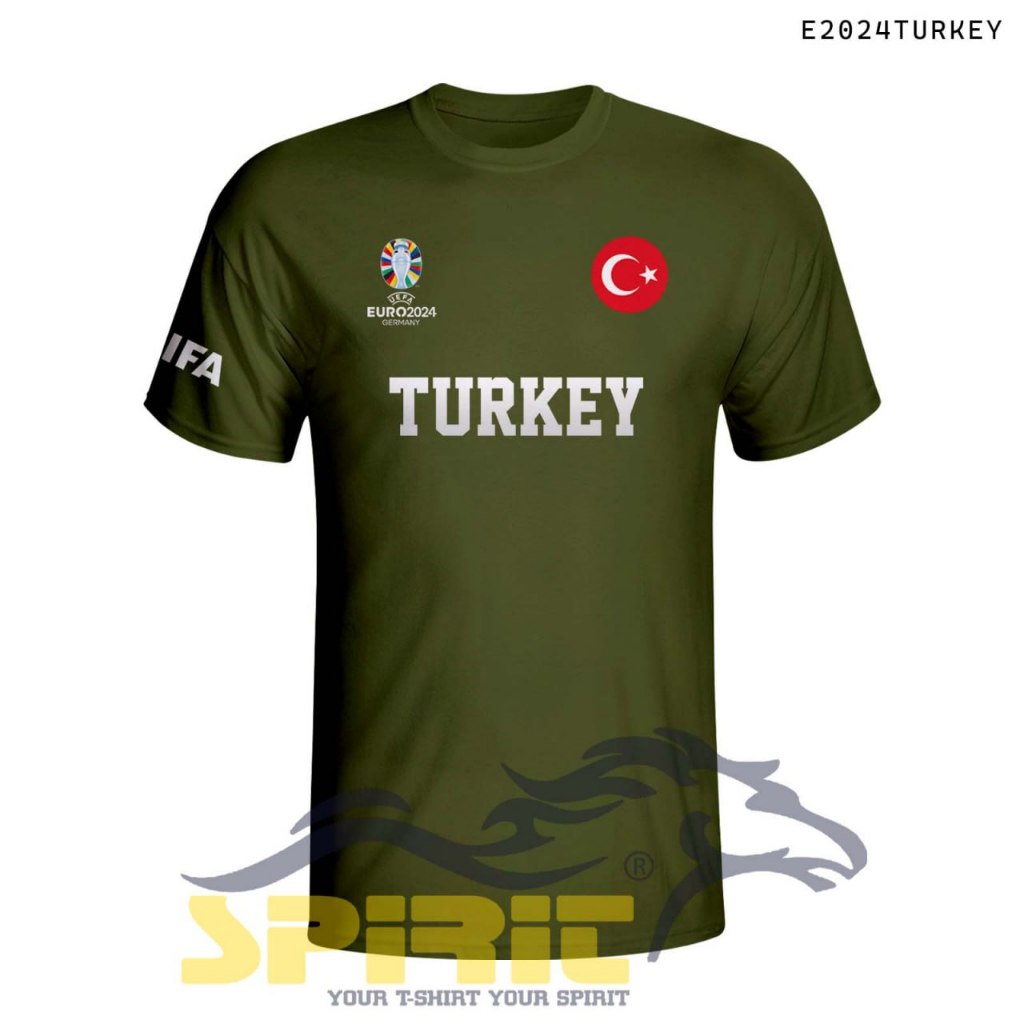 Kaos Euro TURKEY Timnas TURKi Piala Eropa 2024 Katun Premium Nyaman & Stylish untuk Aktivitas Outdoo