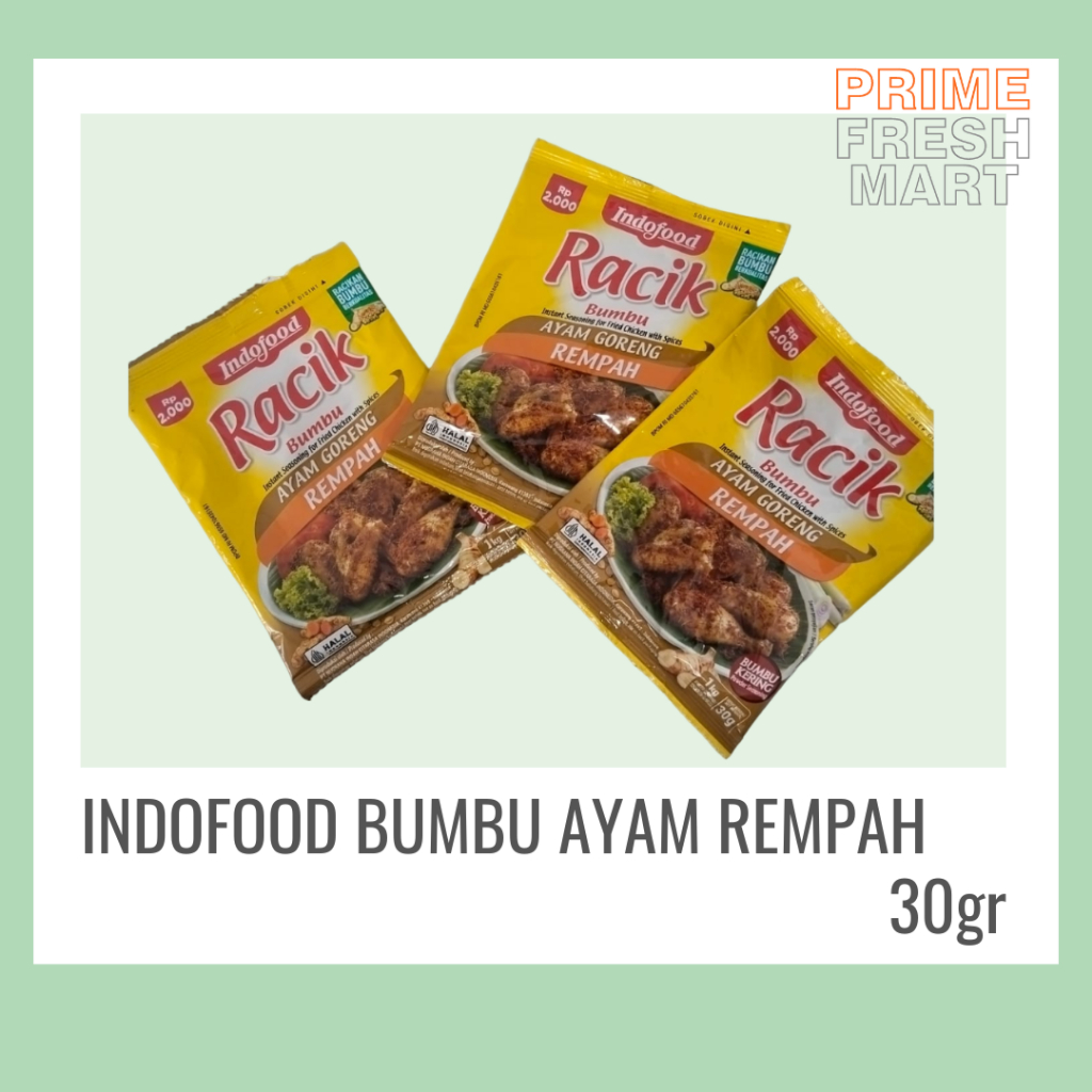 

Indofood Racik Bumbu Ayam Goreng Rempah Kemasan 30gr