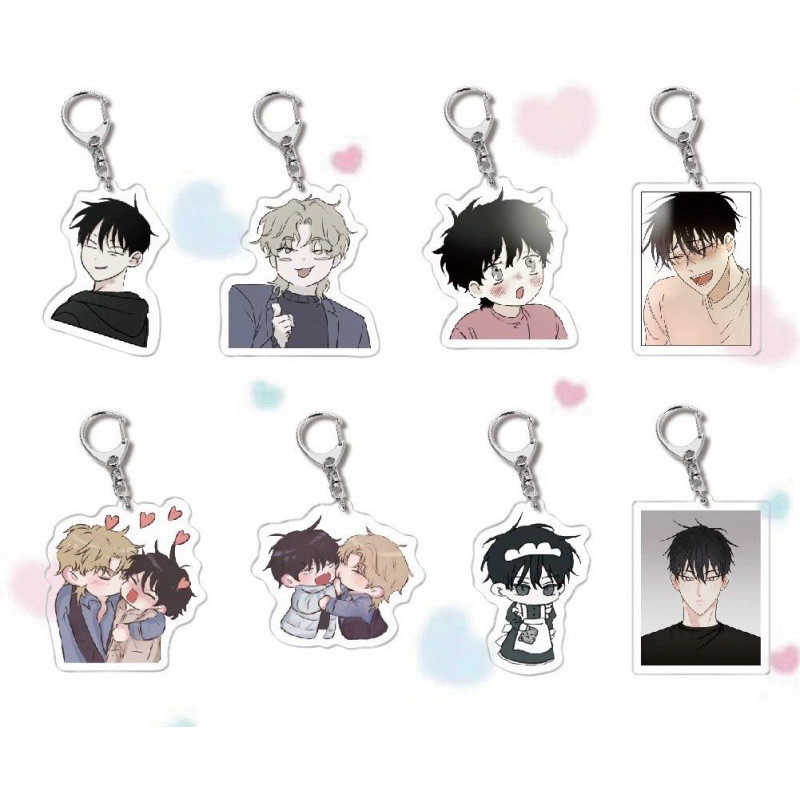 LOW TIDE IN TWILLIGHT MANGA YAOI GANCI acrilik acryllic murah GANTUNGAN KUNCI KEYCHAIN ANIME FIGURE 