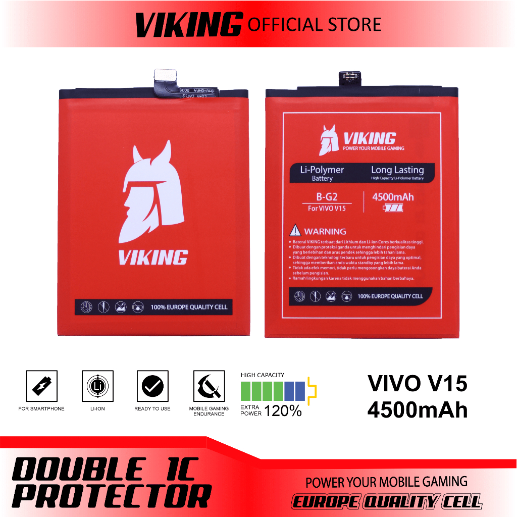 VIKING Baterai Vivo V15 B-G2 Double Power