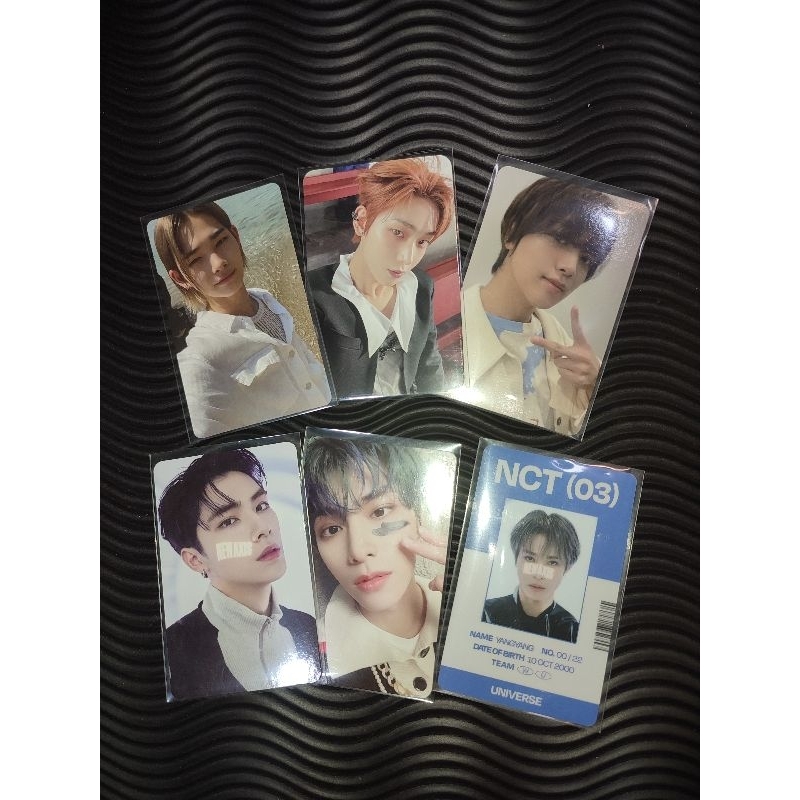 Photocard Ni-ki Ody, Sunoo Dark Blood Namil r1, Haechan Glitch Benefit SM, Xiaojun TC Universe Set, 