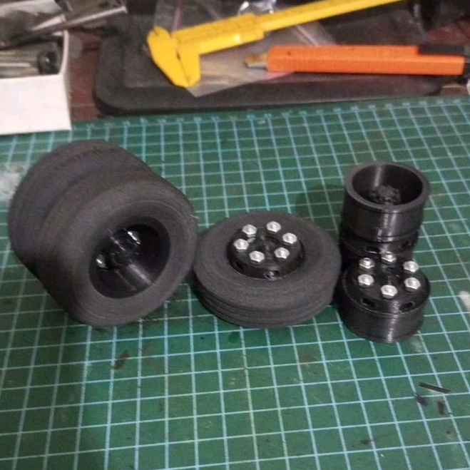 velg miniatur rc truk canter/giga pnp gardan wpl skala 14