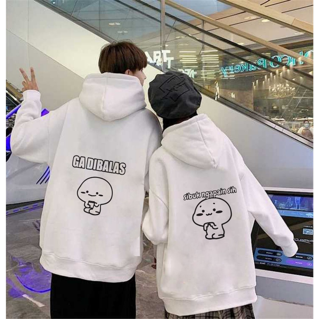 ( isi 2 pcs ) sweater hoodie couple pasangan  jaket couple sahabat /hoodie pasangan bucin