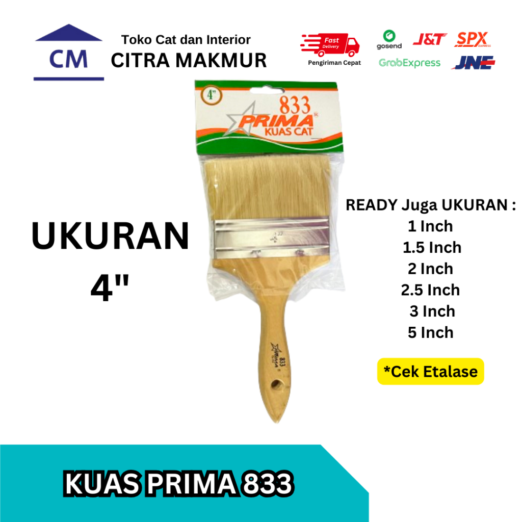 

Kuas Prima 833 Bulu Putih 4