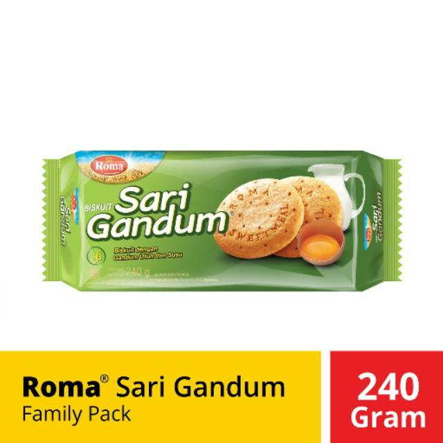 

Roma Sari Gandum Biskuit 240 gr #CNS