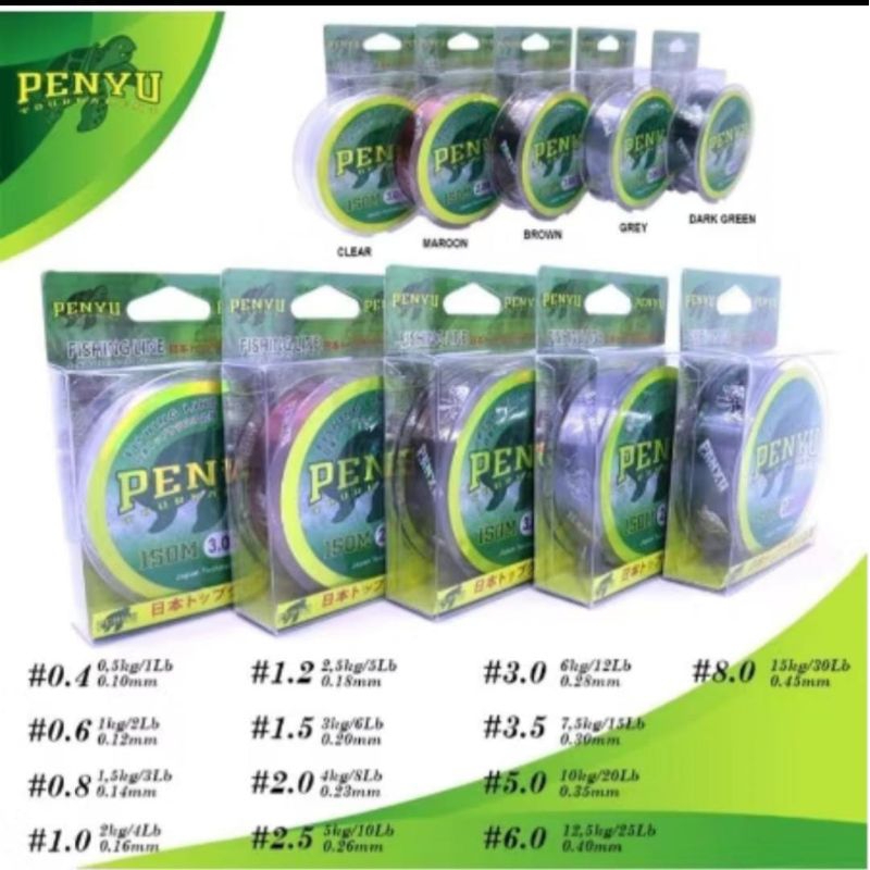 SENAR / TALI PANCING PENYU TOURNAMENT 150m ORIGINAL CLEAR