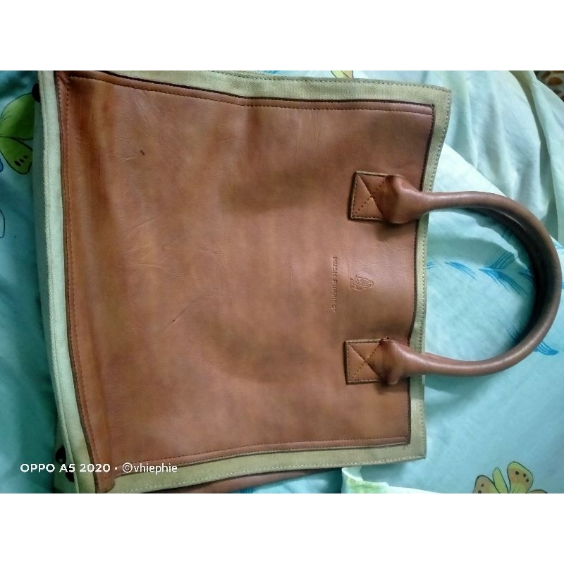 tas wanita hush puppies kulit preloved