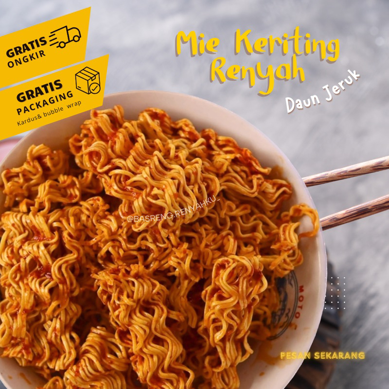 

(1kg/kiloan) Mie Renyah Home-Made Viral TERBARU!!! ENAK!! MANTAB!! BISA COD