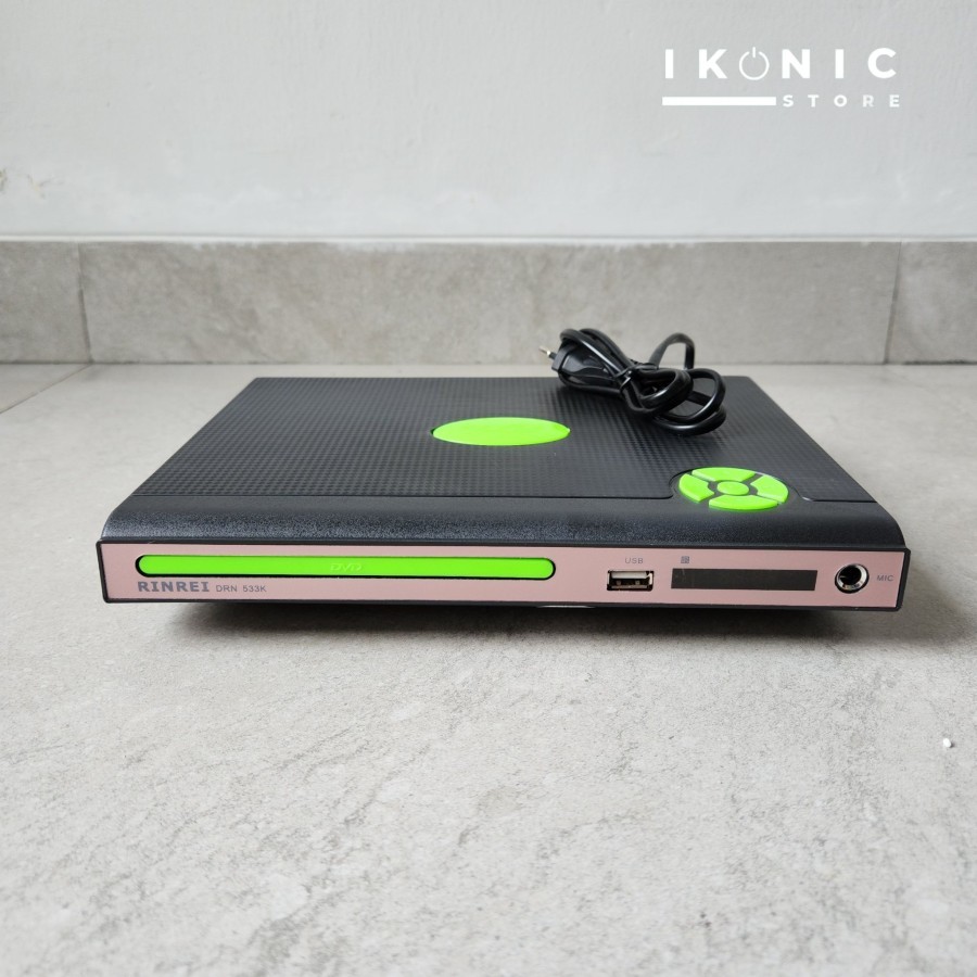 IKONIC DVD Player SAMSUNG Optik USB MP4 JPEG DVD Rinrei Plastik Video MP3 Karaoke DRN-533 K