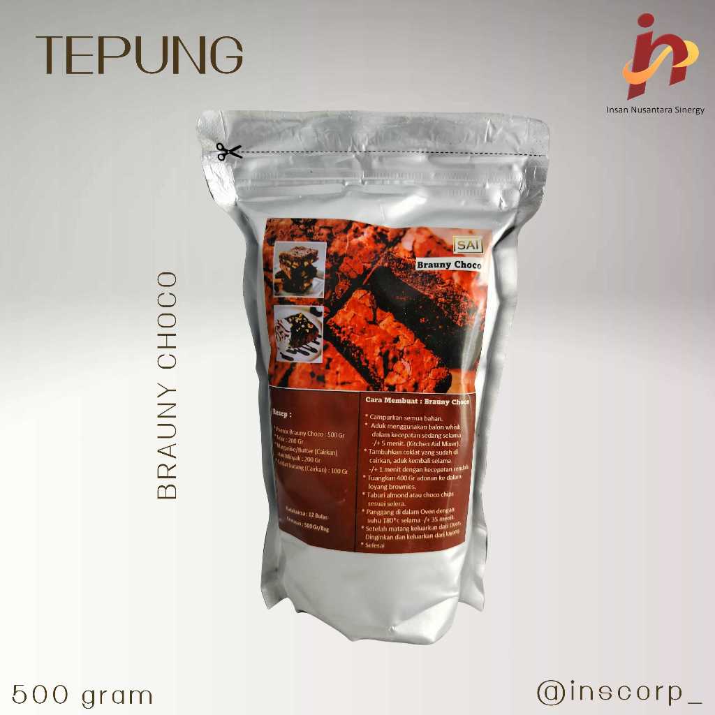 

Tepung Brauny Choco 500gr/Bag