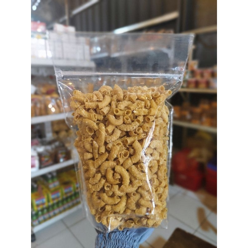 

Snack Cemilan Makaroni Bantet Original Asin Gurih 250g