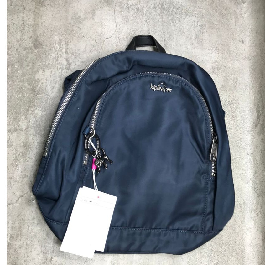 Tas Ransel Kpling Yaretzi Original Medium Biru Tua Navy Ransel Sekolah Anak Cowok Laki Pria Unisex R