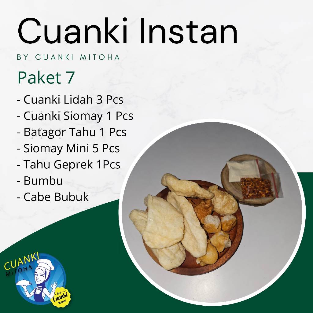 

Cuanki Instan Mitoha Paket 7 Komplit + Bumbu