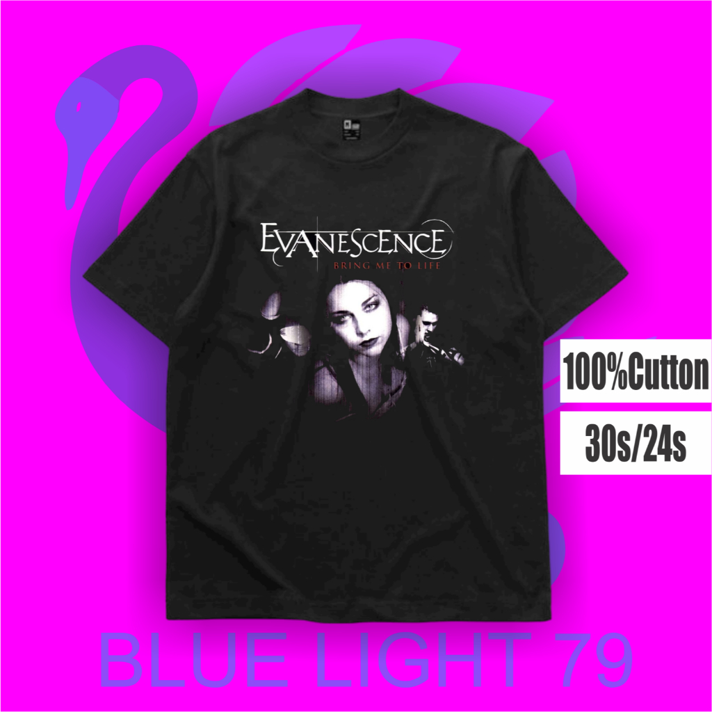 T-SHIRT | OVERSIZE | KAOS EVANESCENCE FEAT. PAUL MCCOY - BRING ME TO LIFE | KAOS BAJU | TSHIRT BOOTL