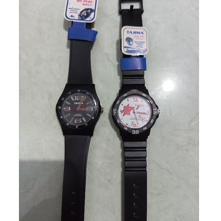 Jam Tangan Tajima Wanita, ORIGINAL, Jam Tangan Wanita Karet Anti Air