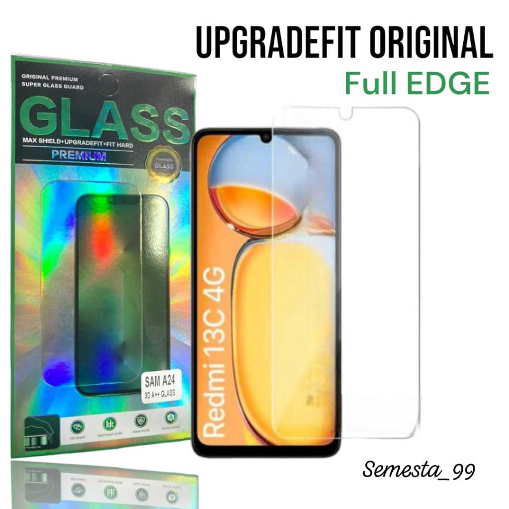 UPGRADEFIT  Tempered Glass Original Xiaomi Redmi 15 15C A5 13X 13 13C 12 12C A3 A2 A1 10 2022 10 5G 