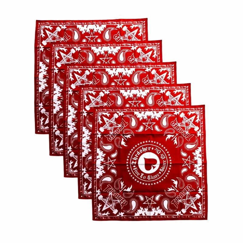 SLAYER MOTIF - BANDANA - SCARF - THRASHER MERAH