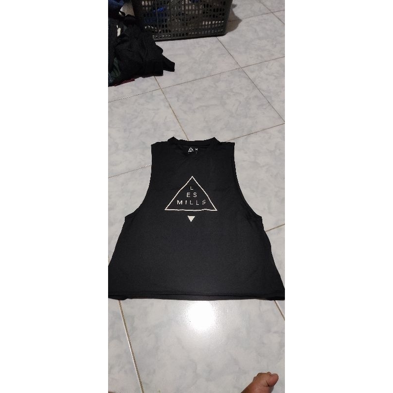 kaos olahraga running dll reebok lesmills