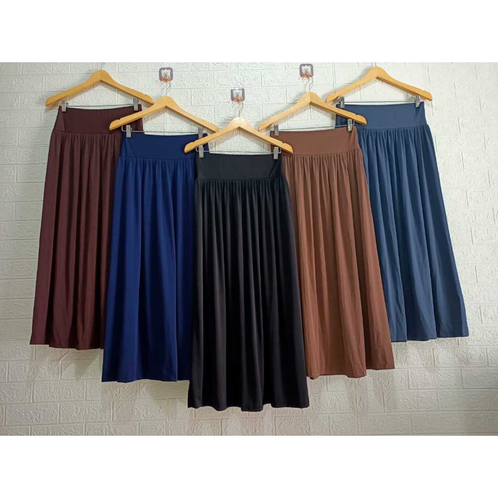 ROK REMPEL PANTS JUMBO PANJANG / ROK REMPEL WANITA JUMBO BAHAN JERSEY TERBARU