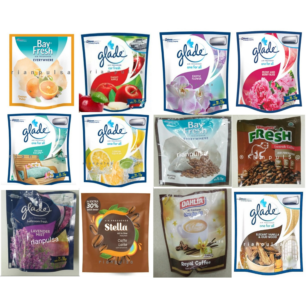 GLADE Air Freshener coffee latte Pewangi udara Ruangan Pengharum GEL Pengharum Hang Gantung KOPI Jer