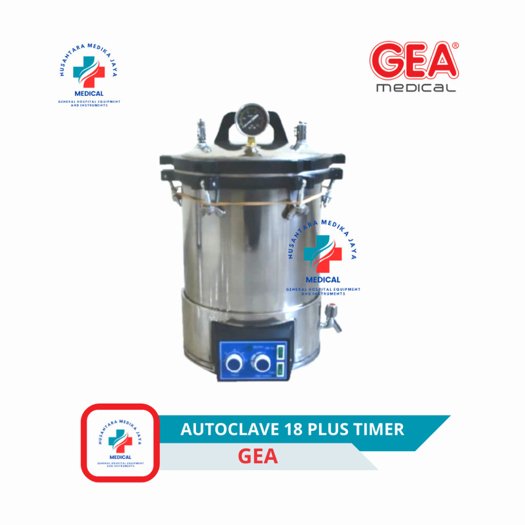 Autoclave Gea 18 Liter Dengan Timer