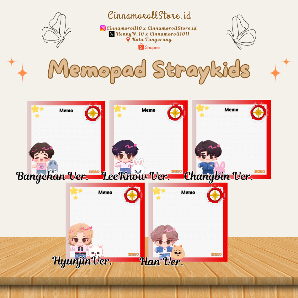 

[PRE-ORDER] MEMOPAD STRAYKIDS & SKZOO VER.