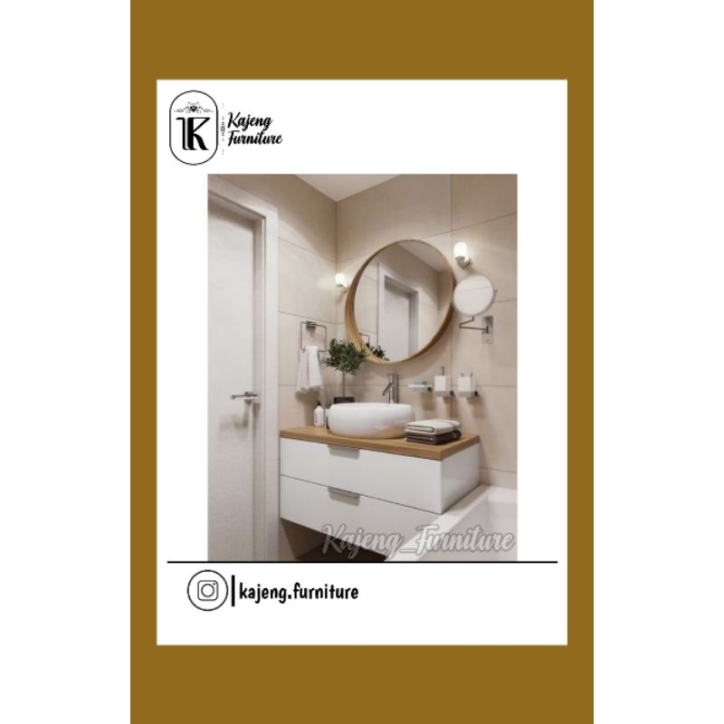 Kabinet wastafel kamar mandi, kabinet wastafel minimalis, kabinet wastafel dengan laci, kabinet wast