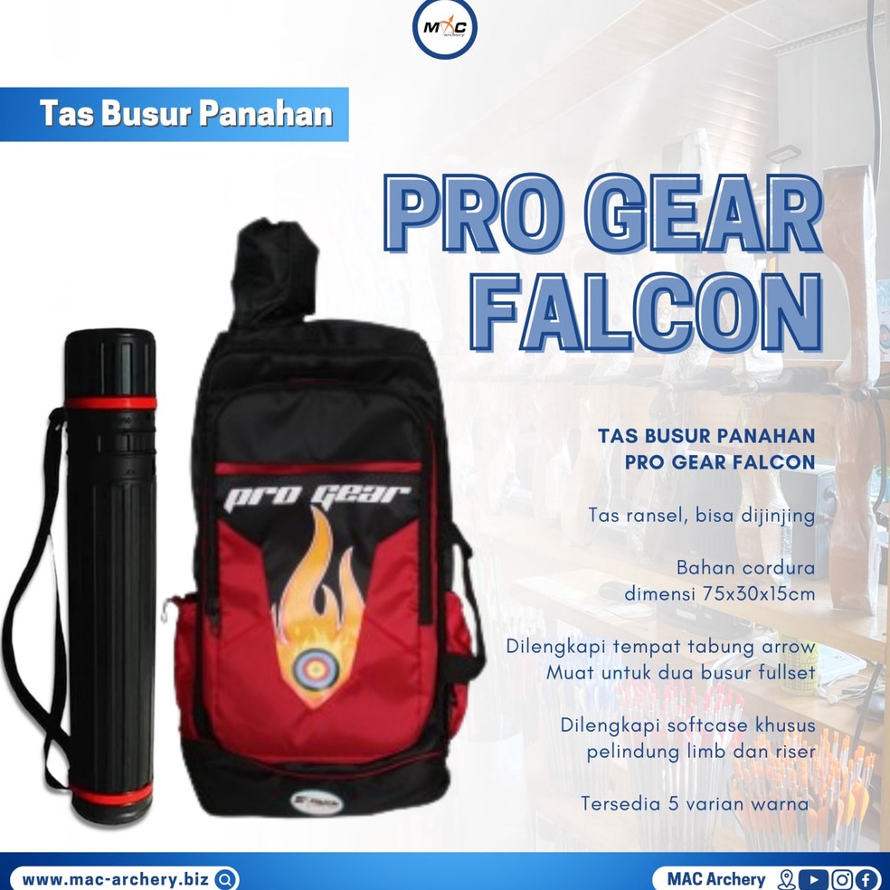 KODE T34T Tas Busur Ransel Falcon Pro Gear  Tas Panah Panahan Dewasa Besar Keren