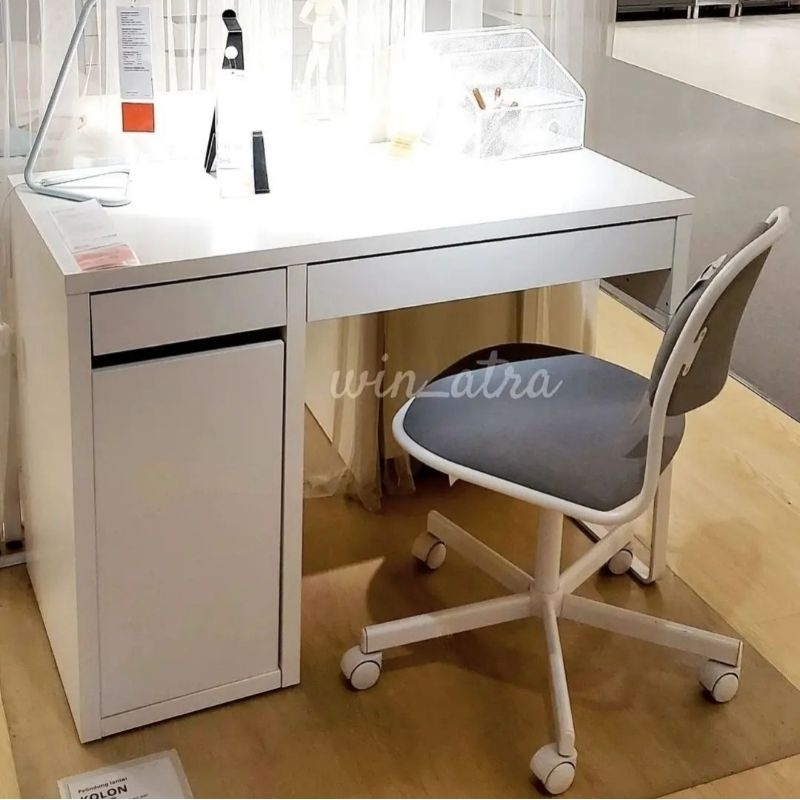 MCKE MEJA BELAJAR/KERJA MINIMALIS DENGAN LEMARI DAN LACI