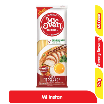 

Mayora Mie Oven Original Goreng Bawang Instan 76 Gr per Pcs