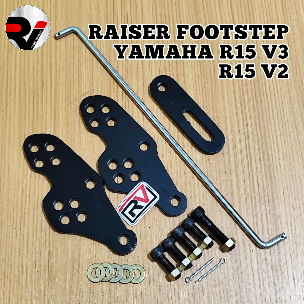 RAISER FOOTSTEP YAMAHA R15 V3 R15 V2 BRACKET PENINGGI FOOTSTEP R15