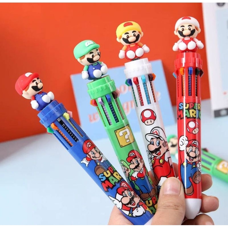 

Bolpen 10warna Mario Bross-- YJ221