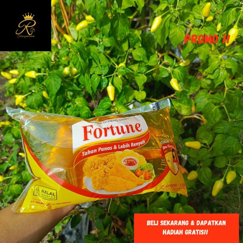 

[Per 1 Kemasan] MINYAK FORTUNE BANTAL 1 LITER / MINYAK SAYUR JATIM MURAH