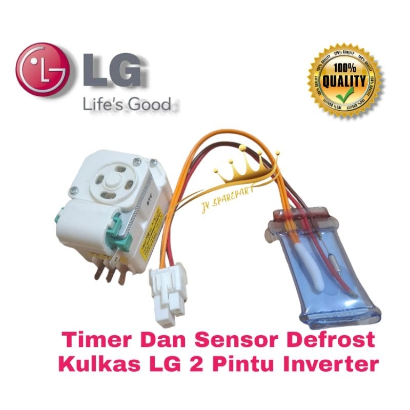 Timer dan sensor defrost bimetal kulkas LG 2 Pintu inverter 1 Set