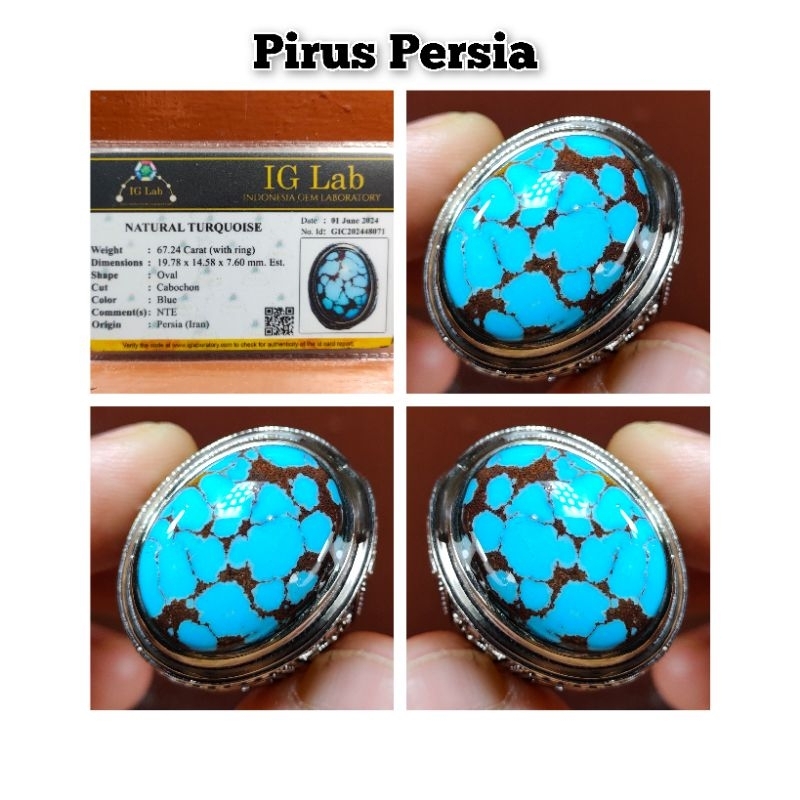 CINCIN BATU AKIK PIRUS PERSIA LAWASAN