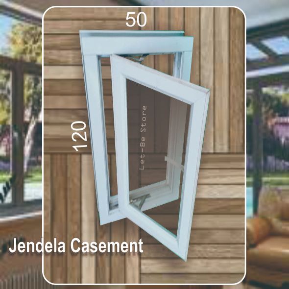 Jendela Aluminium Model Casement L50xT120 - L30xT150