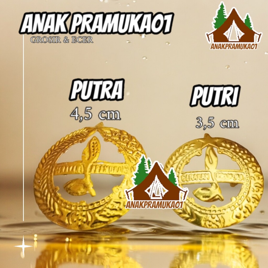Tanda topi pembina Pramuka / pin peci pembina pramuka