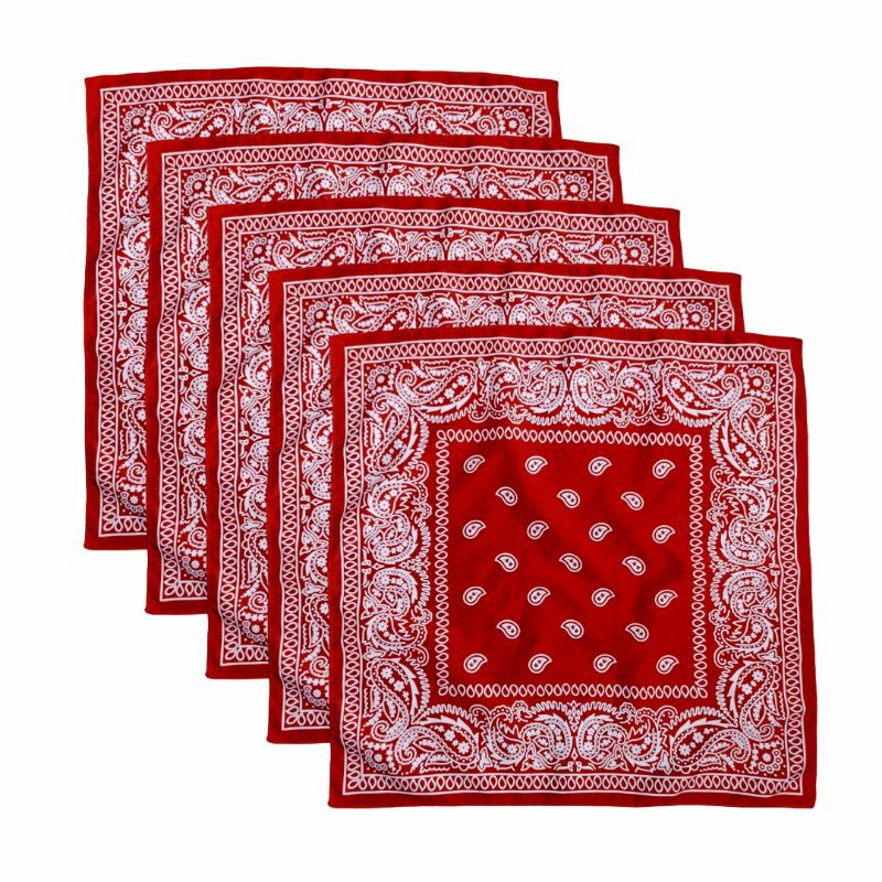 BANDANA - SLAYER MOTIF - SCARF - BATIK MERAH