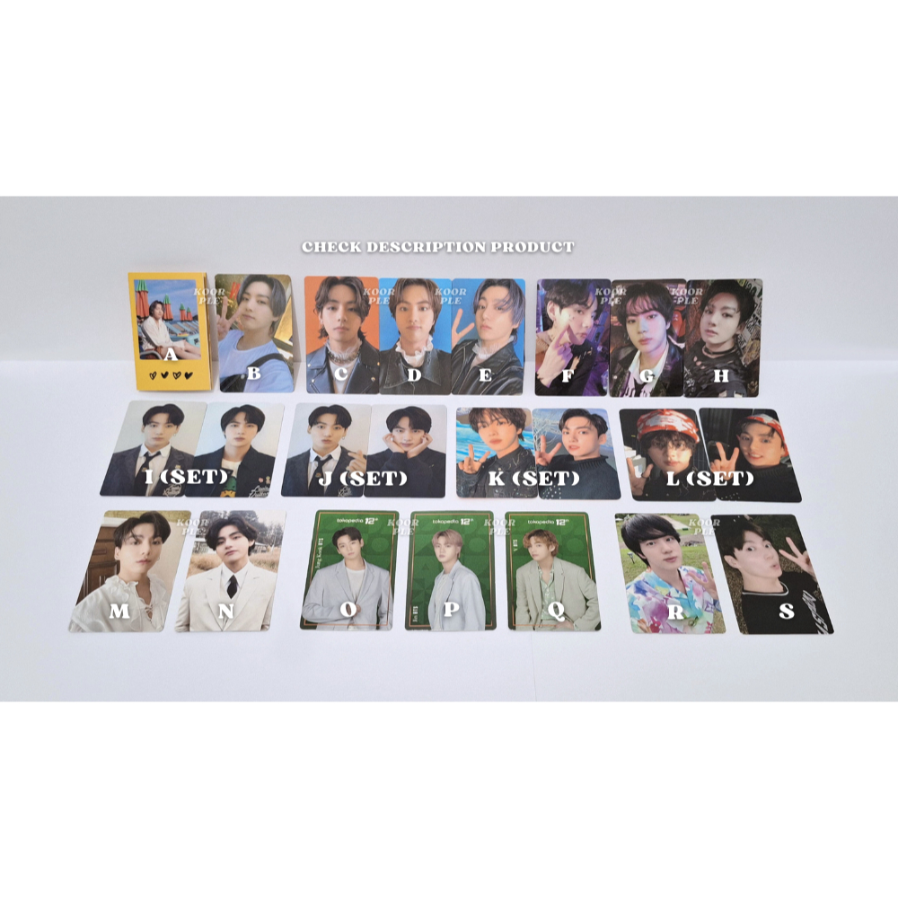 READY PC Photocard Polaroid Album POB ITS DICON SG22 Butter Peaches Cream Jungkook Taehyung Seokjin