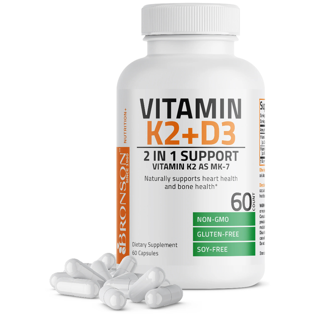 BRONSON VITAMIN D3 K2 5000 IU 10000 IU ORIGINAL USA