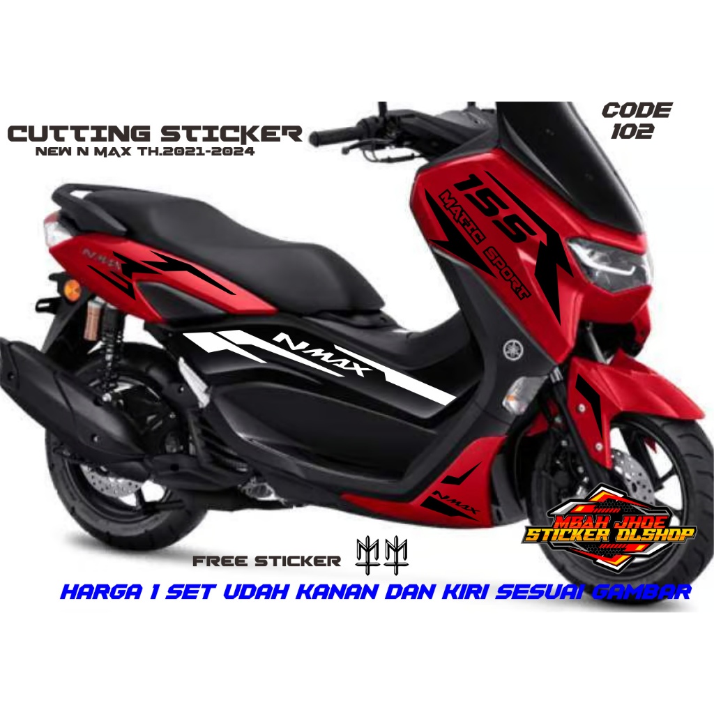 CUTTING STICKER NMAX OLD STIKER NMAX LAMA LIS BODI NMAX 5