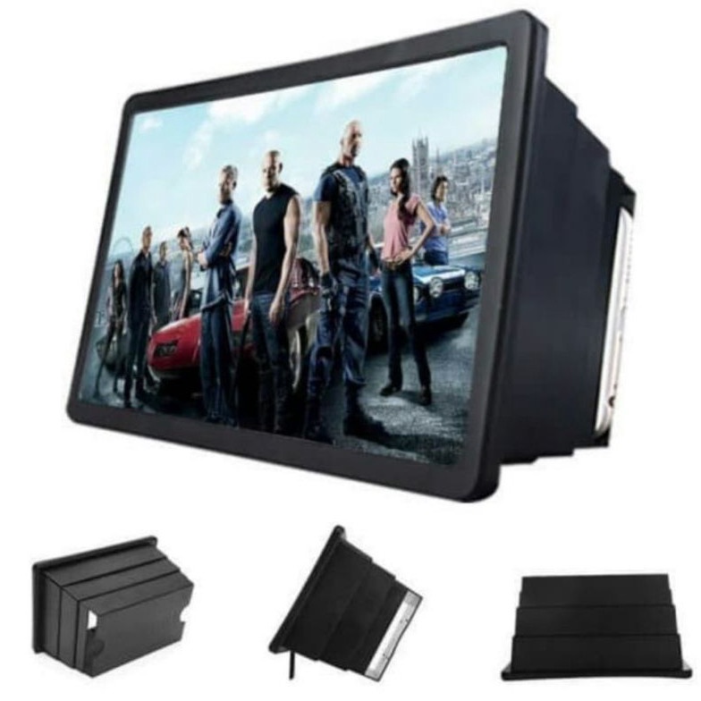 KUALITAS TERBAIK kaca pembesar layar hp handphone smartphone 3D enlarged screen 3x lipat