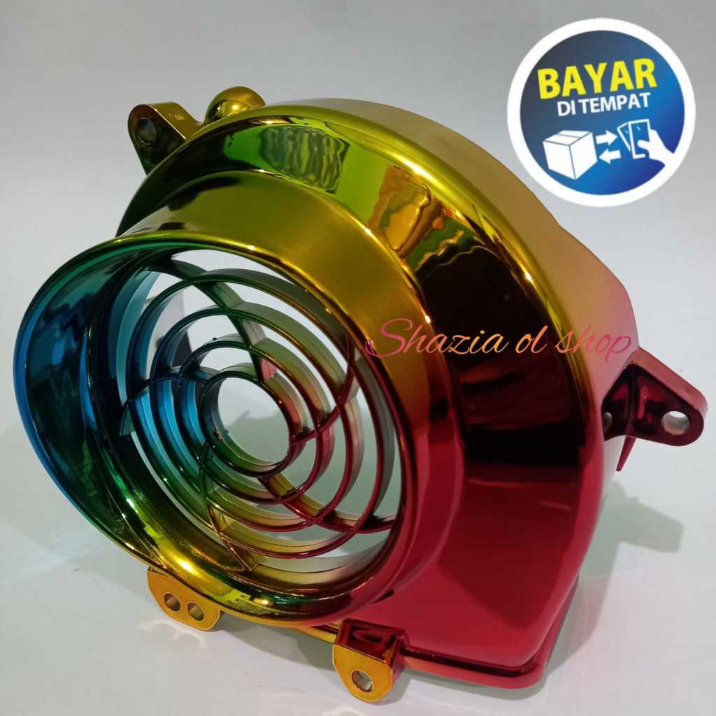 Variasi Motor Beat Karbu Cover Tutup Kipas Pelangi beat karbu beat fi spacy fi scopy lama Max.2014